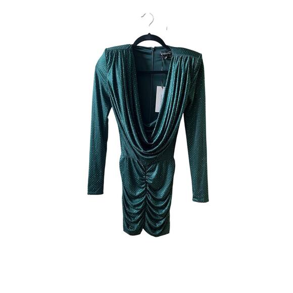 NWT Retrofete Embellished Alpine Mini Dress in Green Pine Size Small - Picture 8 of 13